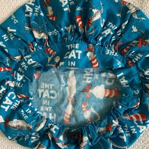 Cat in the Hat Bouffant Scrub Hat